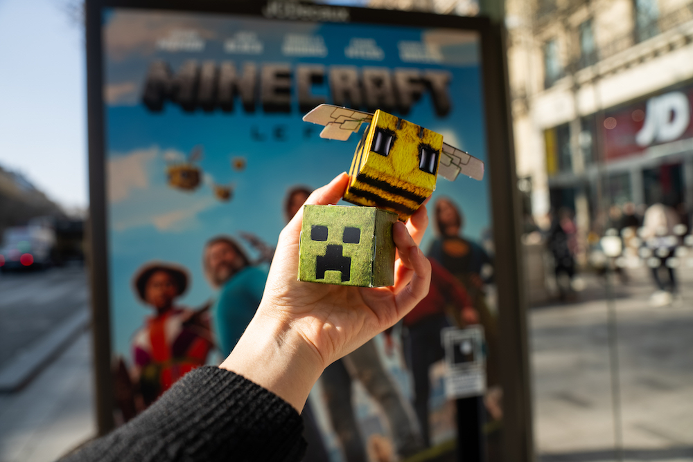 Screen Collin JCDecaux Live, Minecraft le film